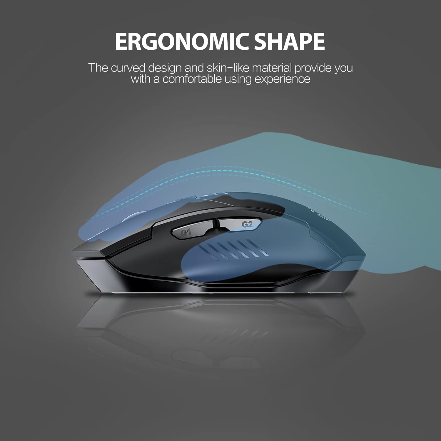 Thumbnail 4 de INPHIC Bluetooth Mouse 1600 DPI ergonomic portable mouse