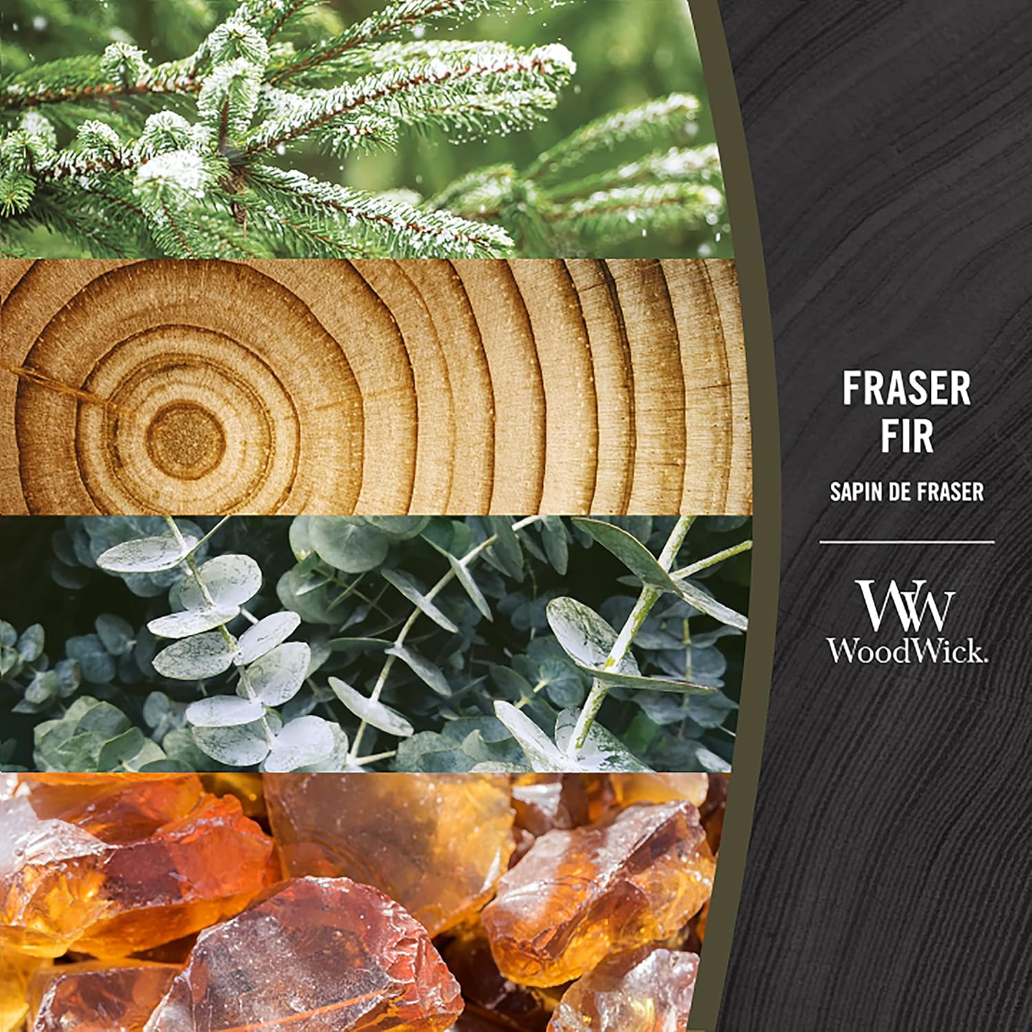 Thumbnail 3 de WoodWick Fraser Fir Hourglass Candle 130h