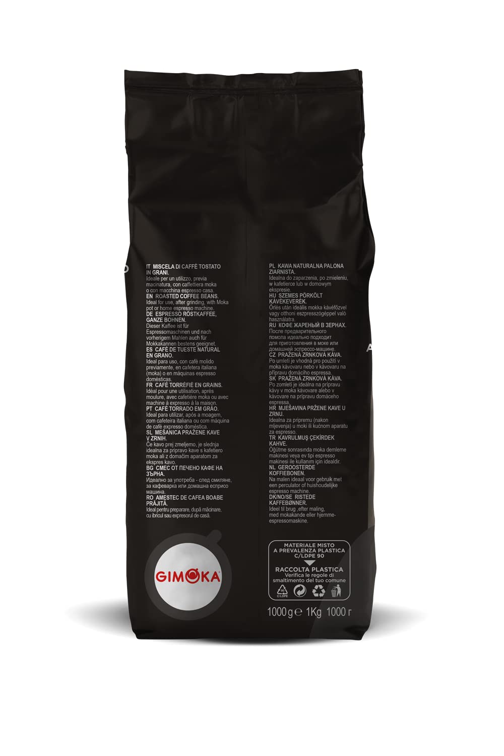 Detalle de Gimoka Kaffeebohnen Classico Mischung – 1 kg, Intensität 10, hergestellt in Italien