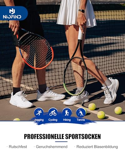 Thumbnail 6 de Niofind Quarter Sports Socks for Men & Women – 80% Cotton, Cushioned with Arch Support