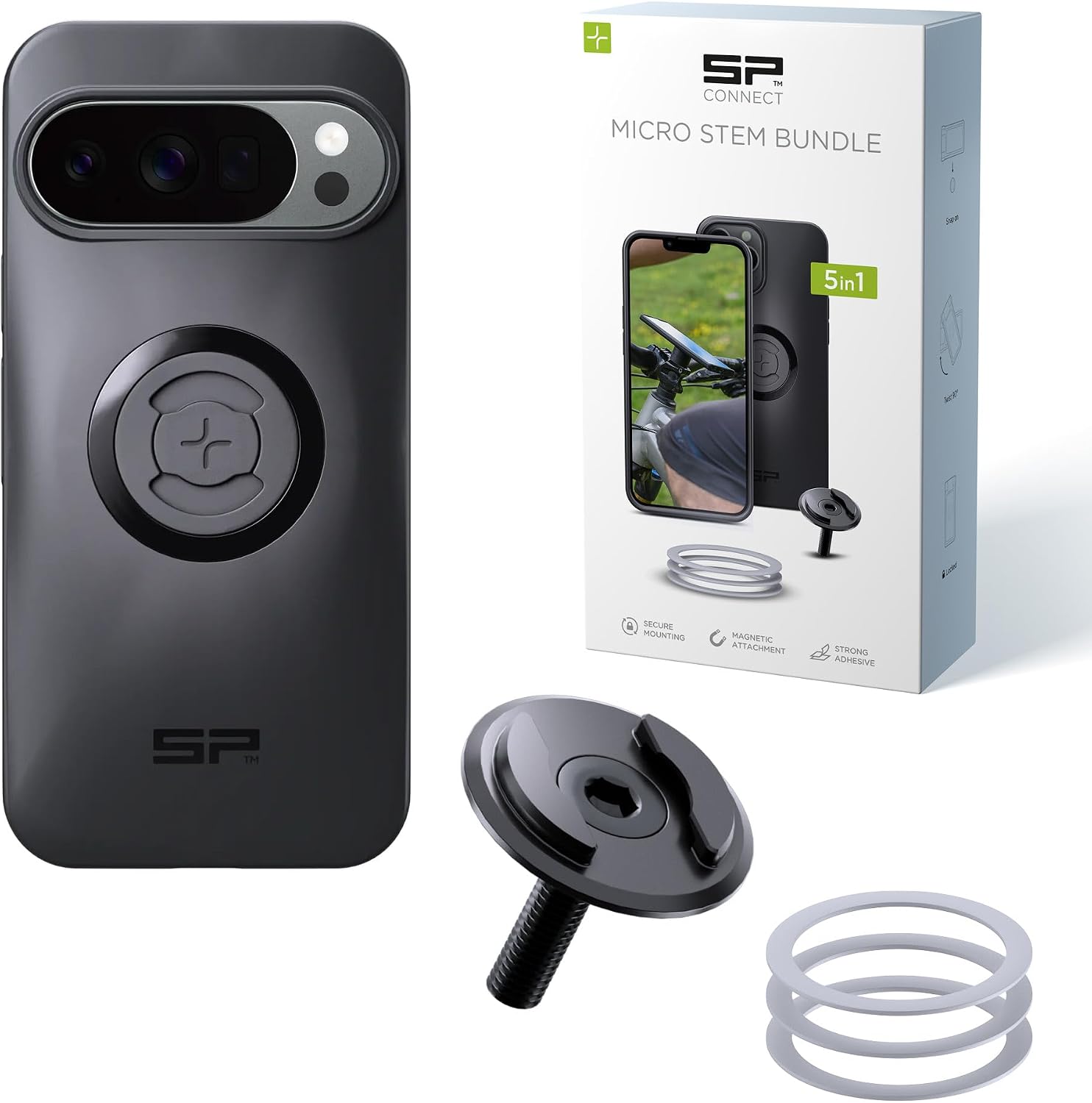 Detalle 2 de SP CONNECT Micro Stem Bundle SPC+ pour Google Pixel 6 Pro — Support guidon vélo et fixation magnétique