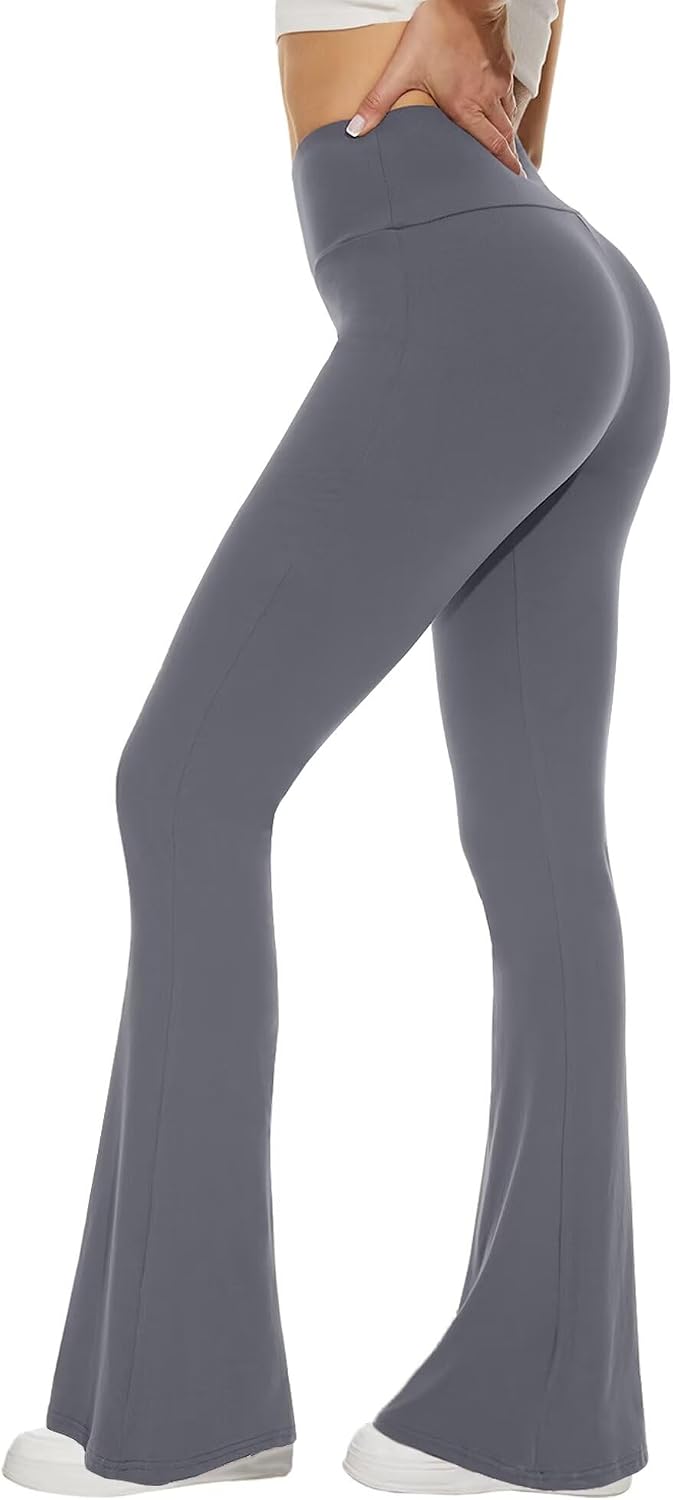 Detalle de TNNZEET Flared Leggings for Women: High-Waisted Yoga Pants with Pockets