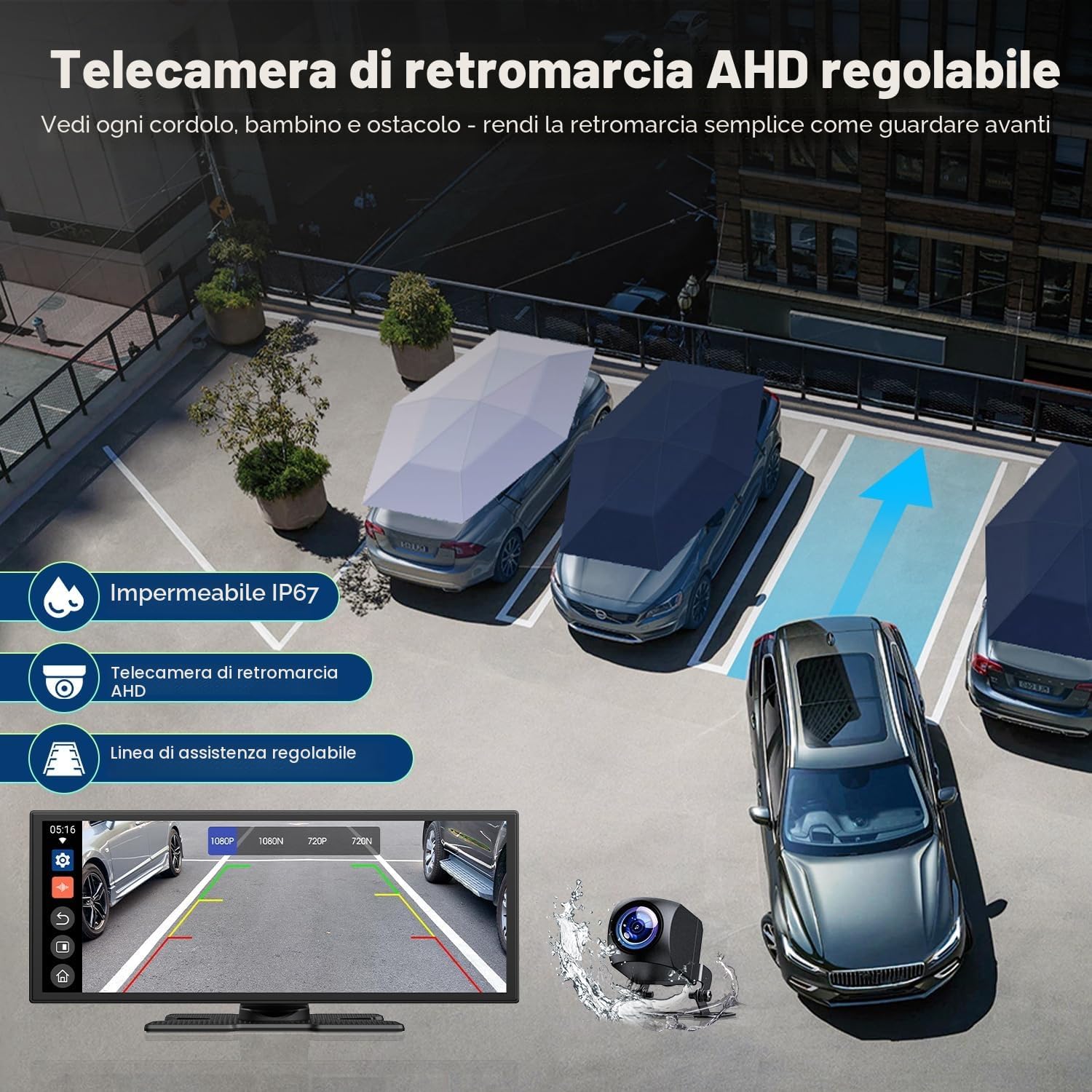 Detalle 1 de LAMTTO CarPlay 10,25 pollici wireless