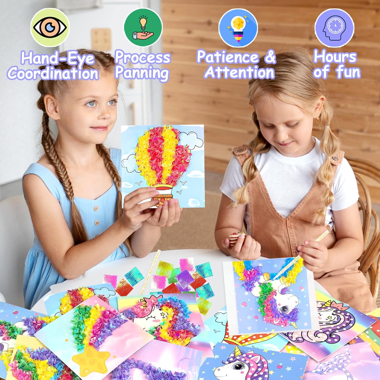 Thumbnail 6 de Poke-in Fun Art Fabric Craft Kit – Magical Dream Decor poke art set for kids (ages 4–10+)