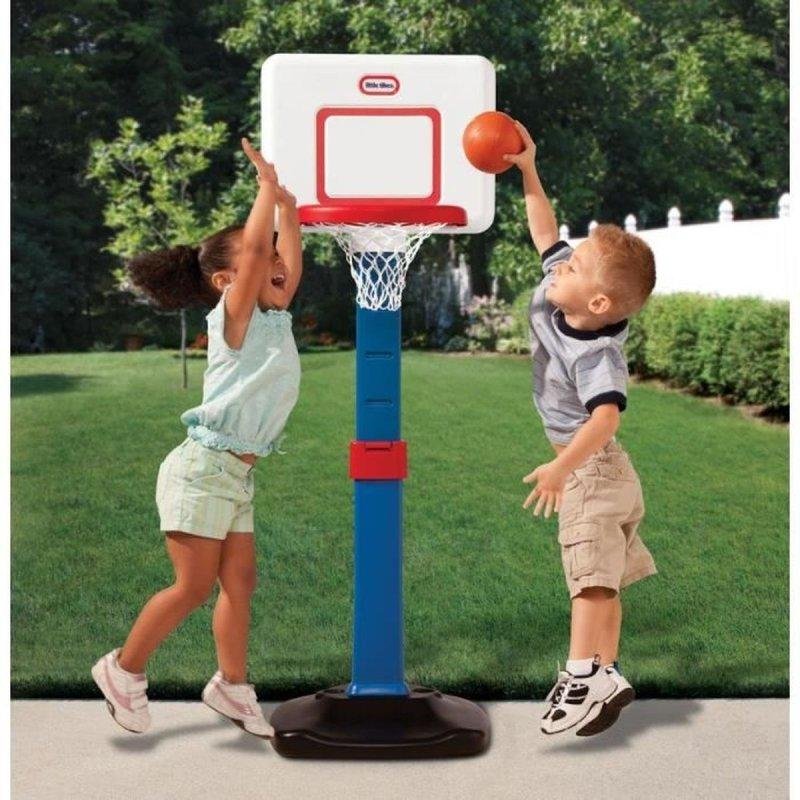 Detalle de Canasta de baloncesto infantil Little Tikes TotSports ajustable con balón