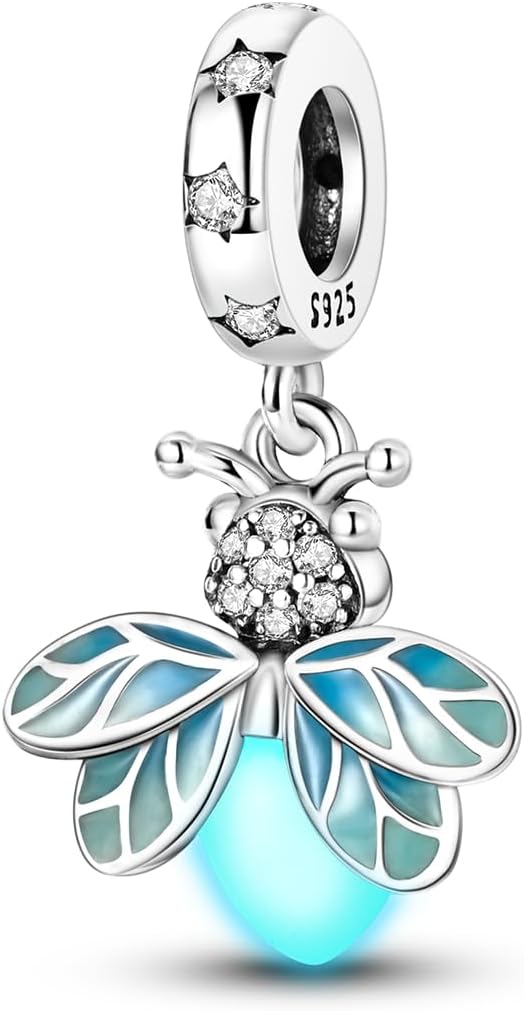 Detalle de KUNVONIC Charm Anhänger Damen aus 925 Sterling Silber (passend für europäische Armbänder & Halskette)
