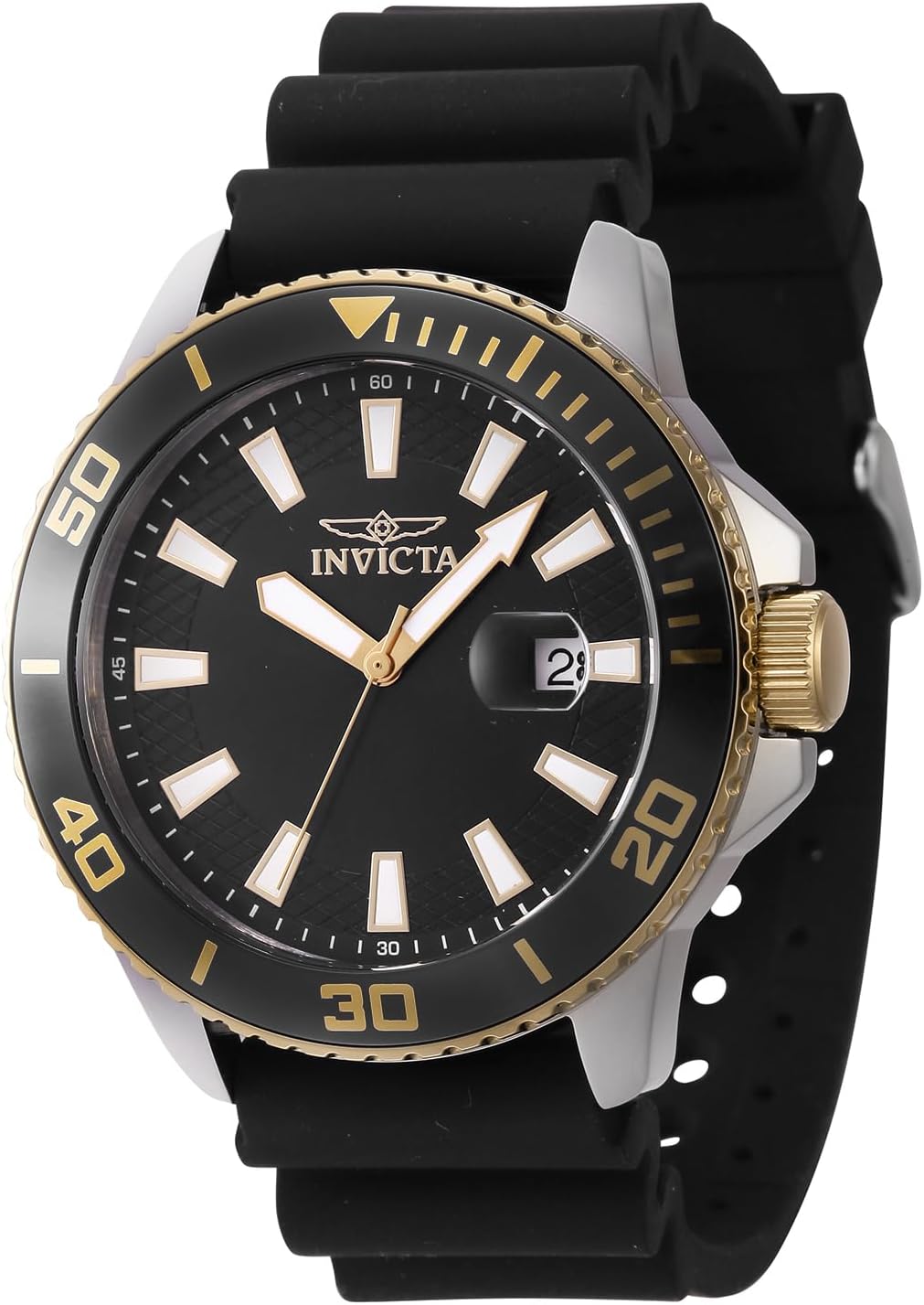 Detalle 2 de Invicta Pro Diver 46092 : montre homme à quartz en acier inoxydable 45 mm