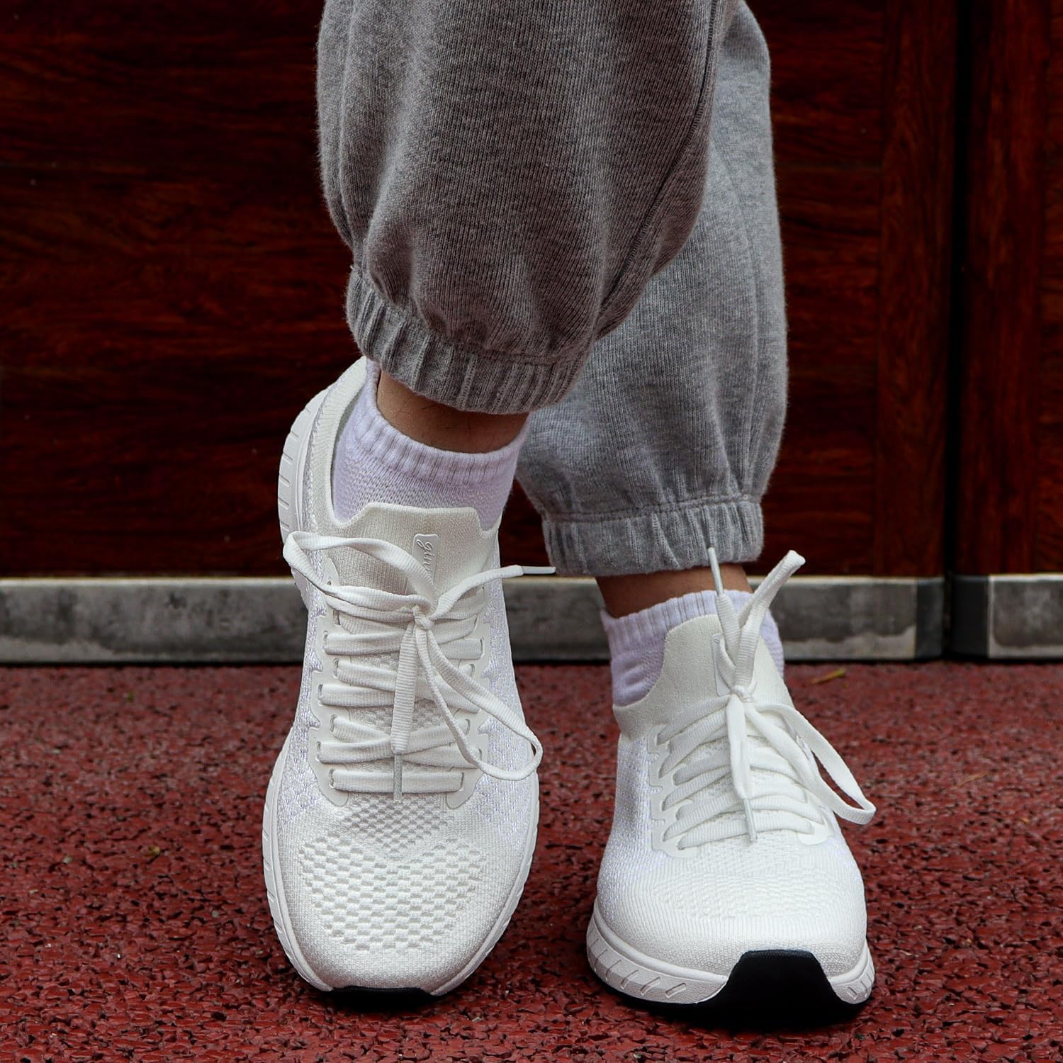 Detalle 2 de Puweco Womens Trainers: Breathable, Lightweight Non-Slip Shoes for Active Lifestyles