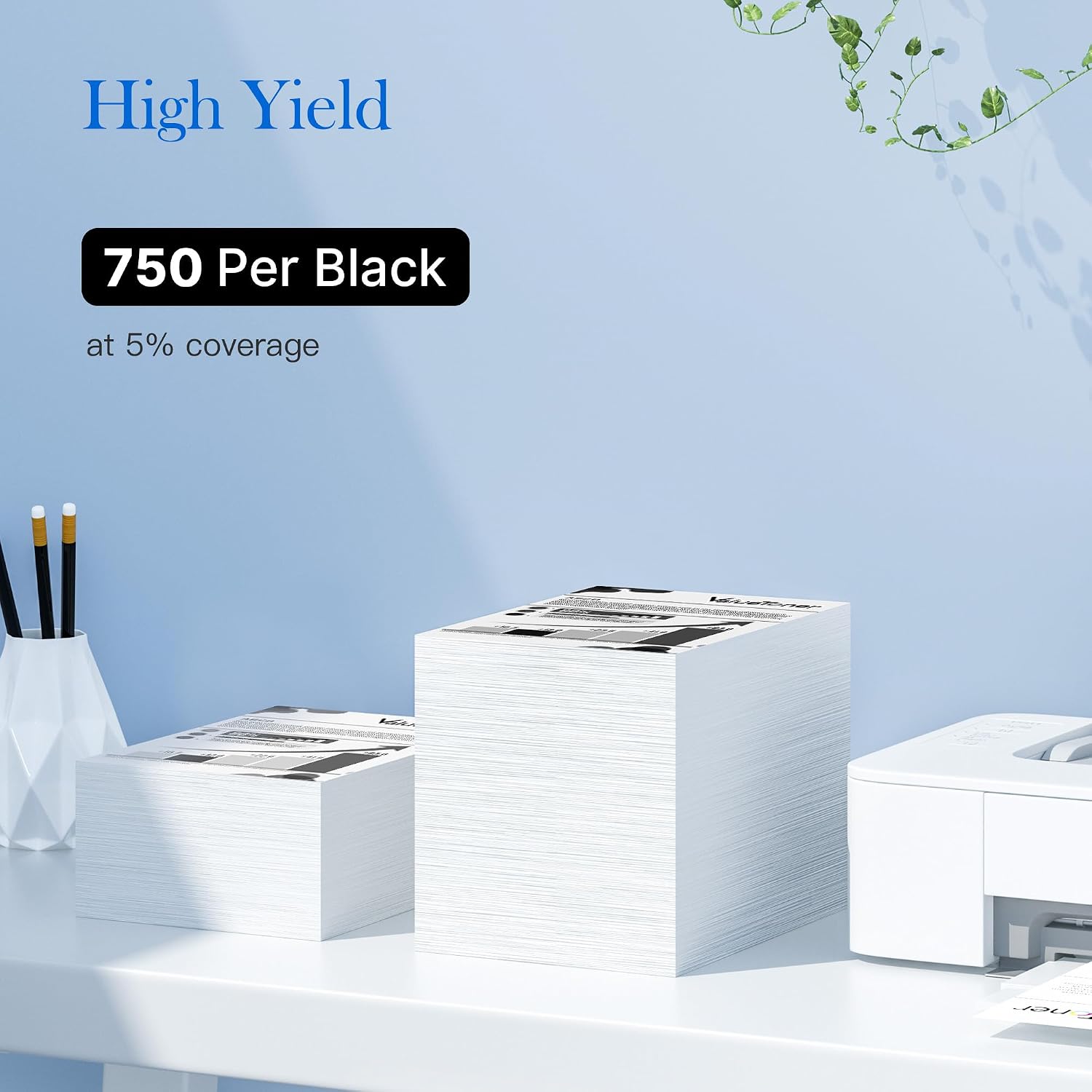 Detalle de ValueToner 62XL Schwarz kompatibel für HP 62XL (1 Pack) – schwarze Tintenpatrone