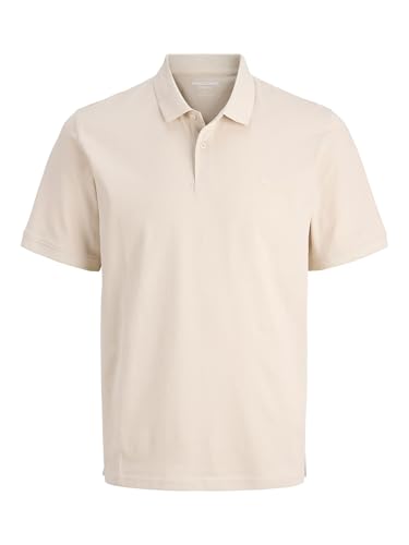 Detalle de JACK & JONES Jjebasic Polo SS Noos Moonbeam talla L: polo básico de manga corta para everyday look