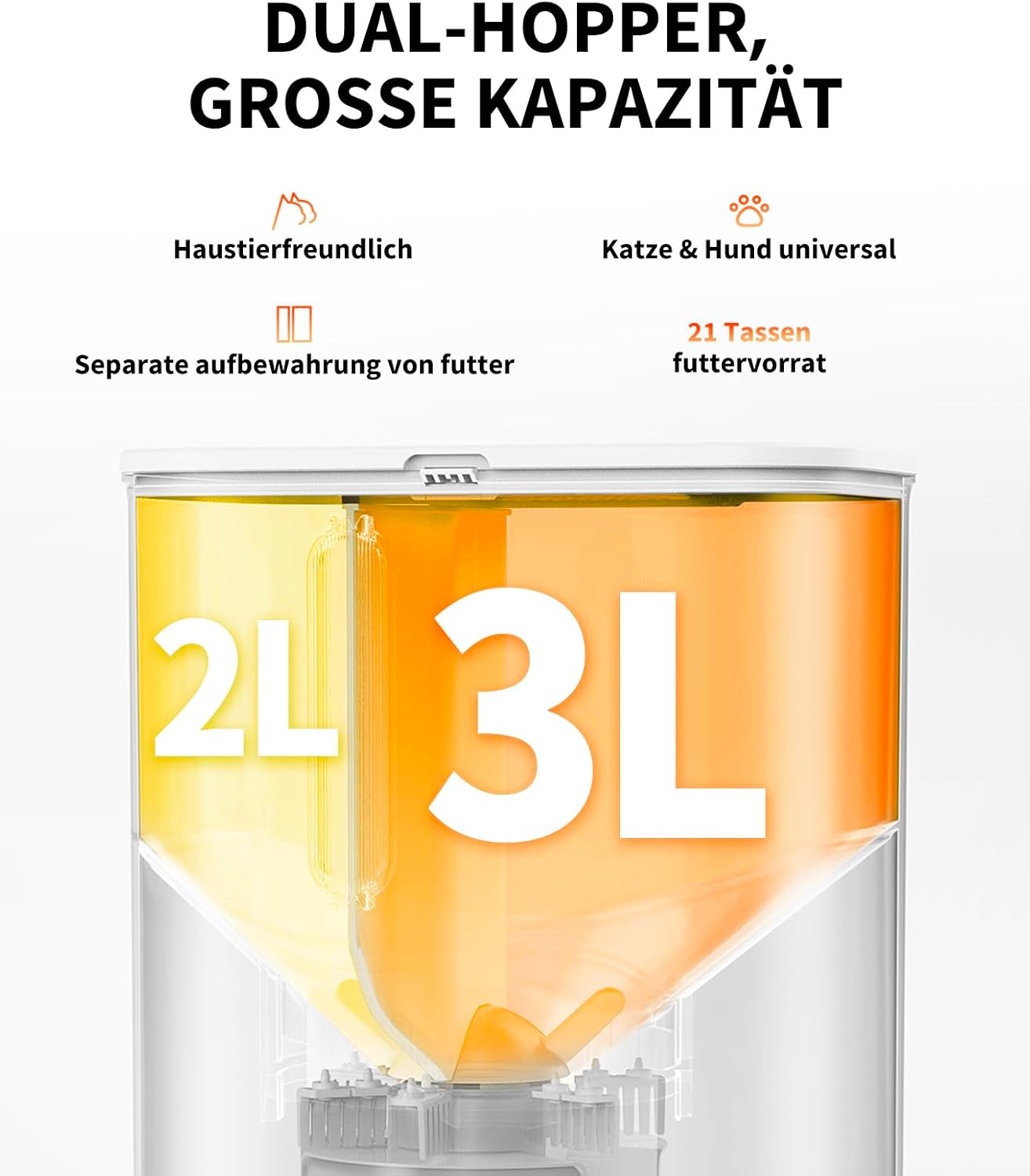 Detalle 2 de PETKIT Futterautomat 5L 🐱