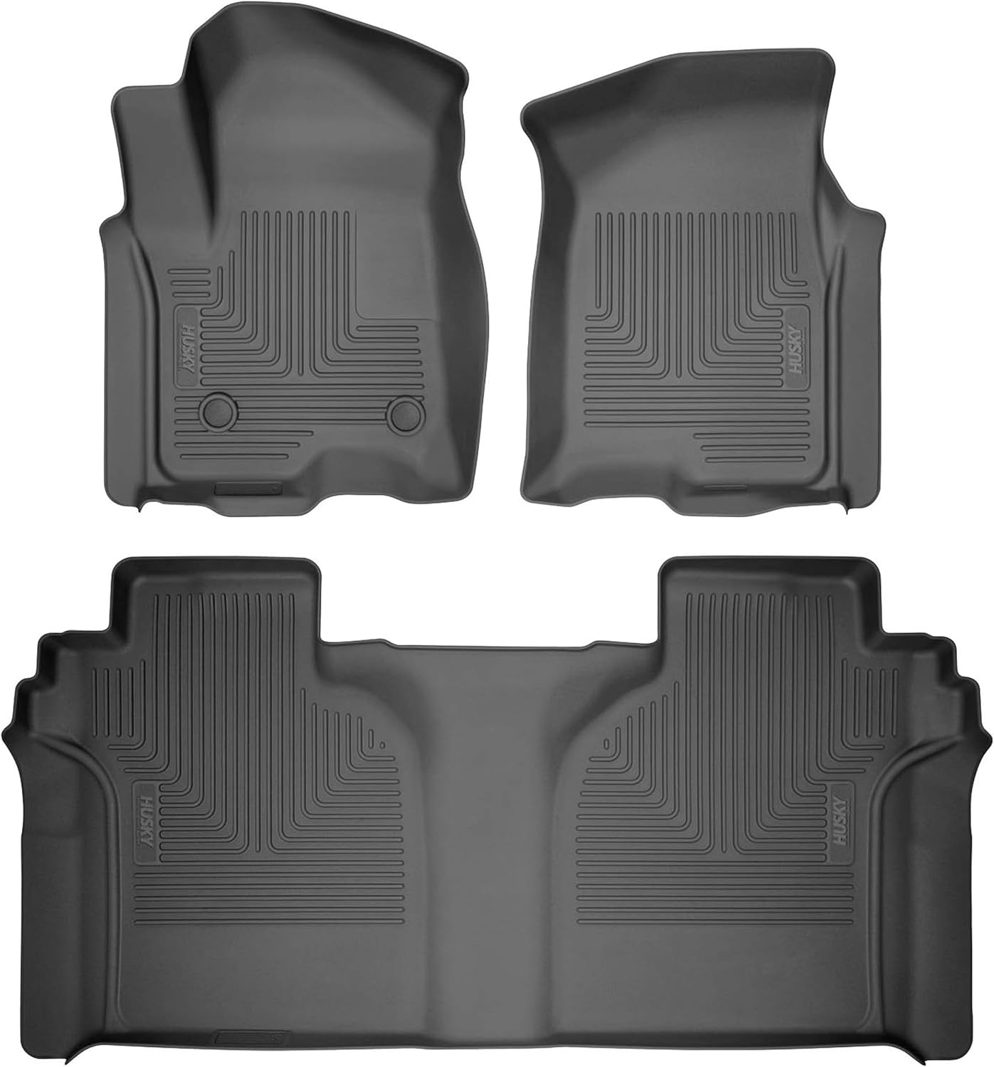Detalle de Husky Liners WeatherBeater Floor Mats for Ford F-150 — 3‑pc