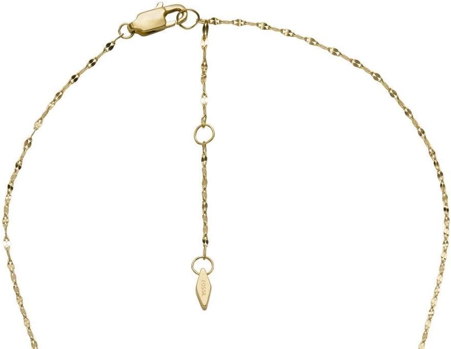 Thumbnail 4 de Fossil collana da donna in acciaio inox con pendente ovale e chiusura a moschettone