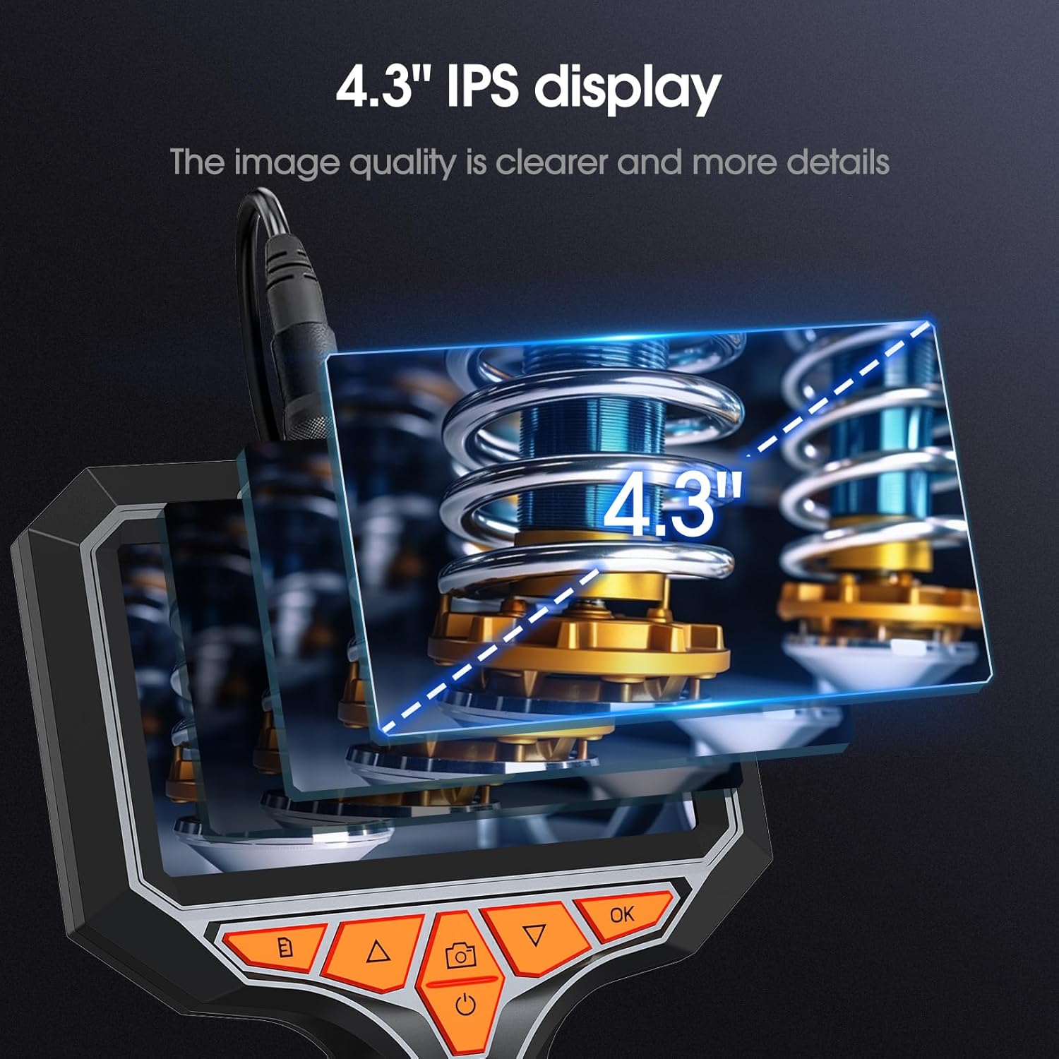 Thumbnail 4 de SVBONY SM501 Caméra Endoscopique — Inspections faciles avec écran IPS 4,3" et 32 Go