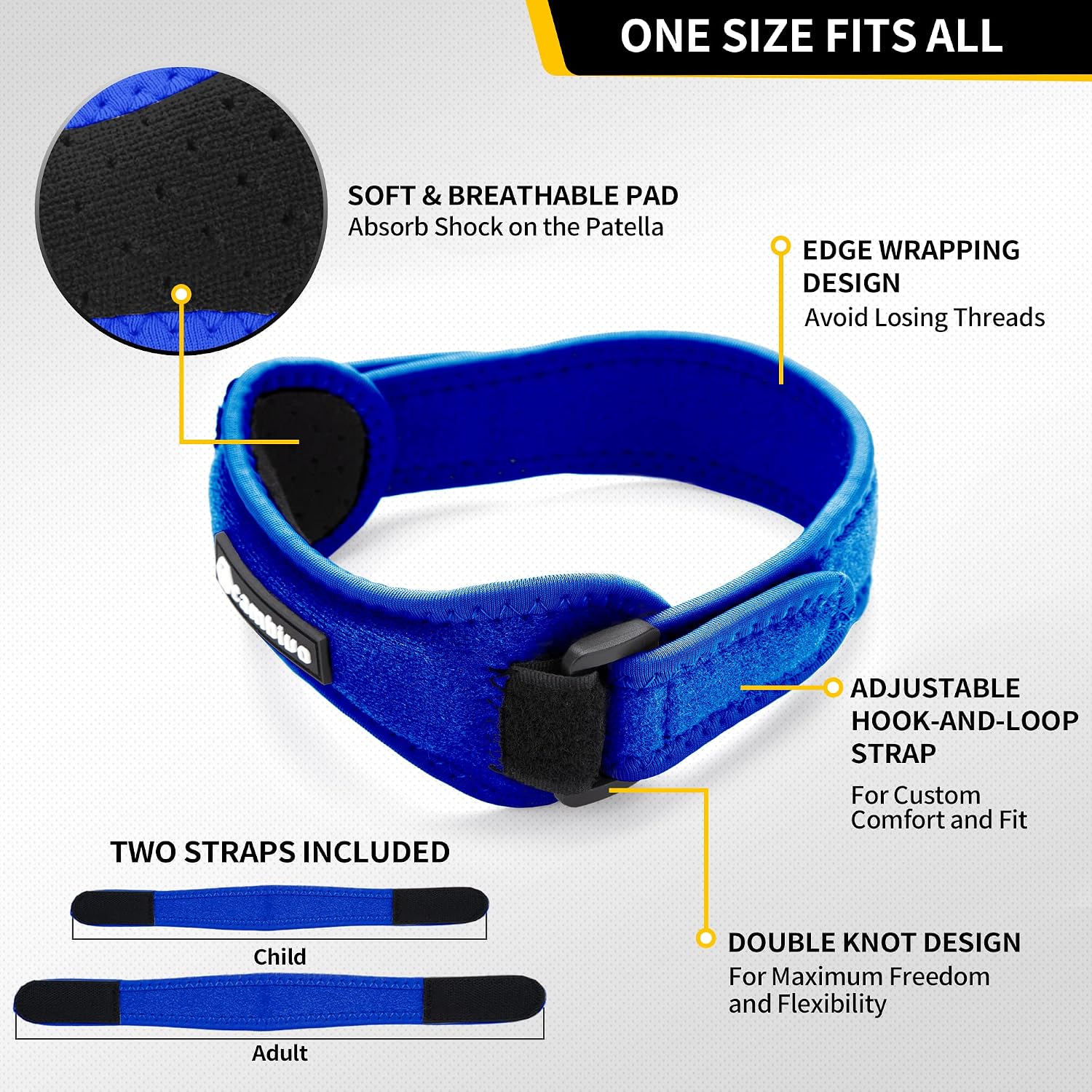Detalle 2 de CAMBIVO Patella Tendon Knee Straps, 2-Pack