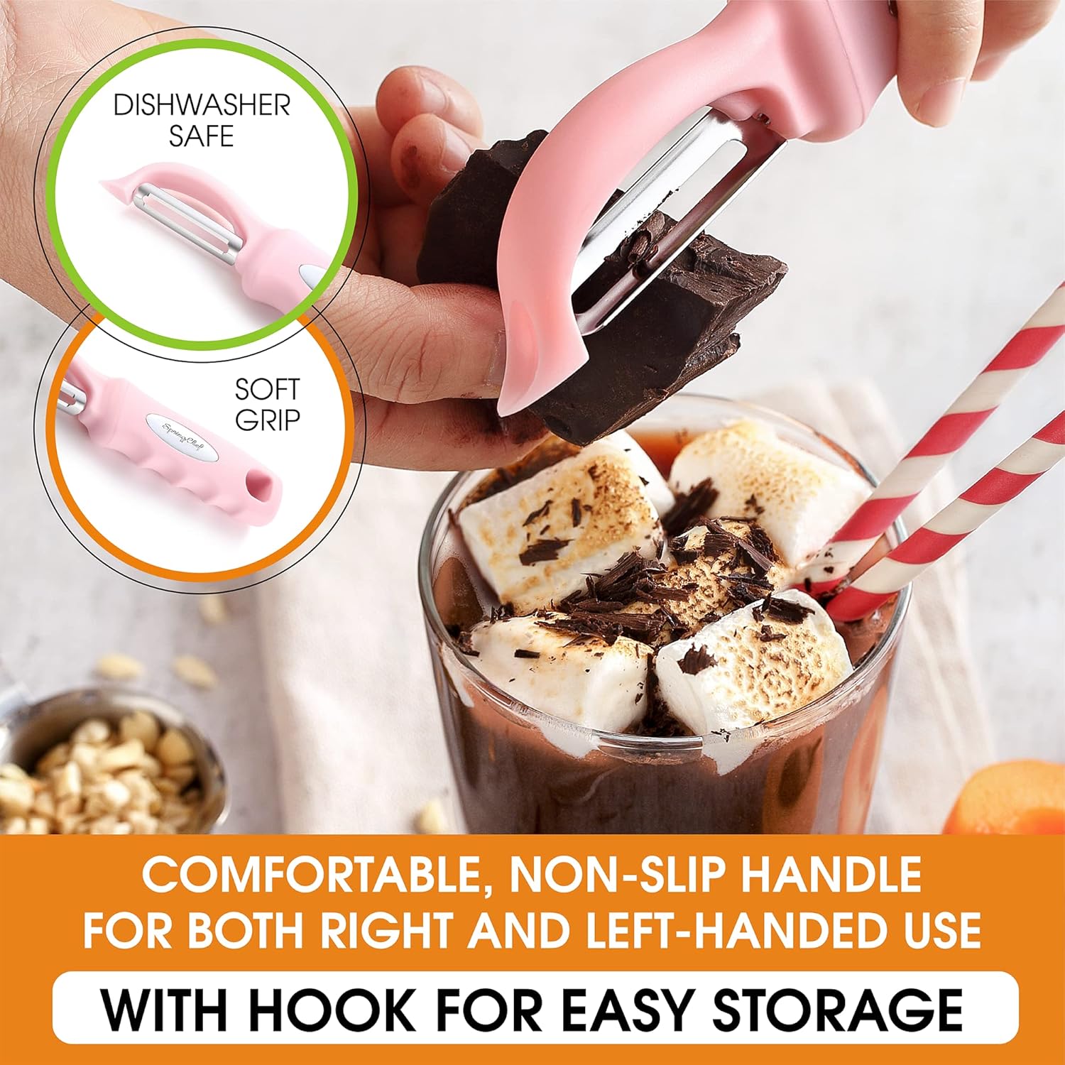 Thumbnail 5 de Spring Chef Premium Swivel Vegetable Peeler 1 pc 🥄