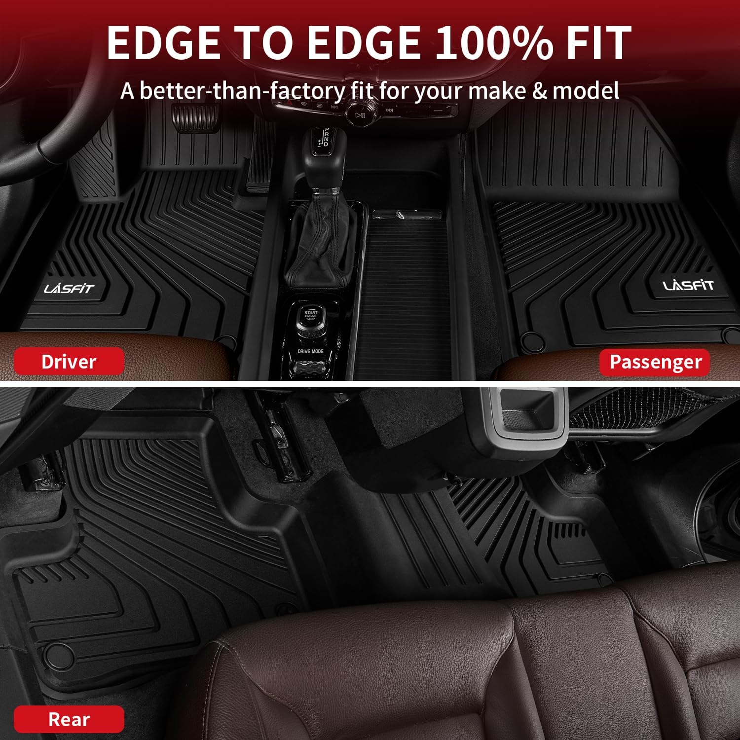Detalle de LASFIT Volvo XC60 floor mats, TPE