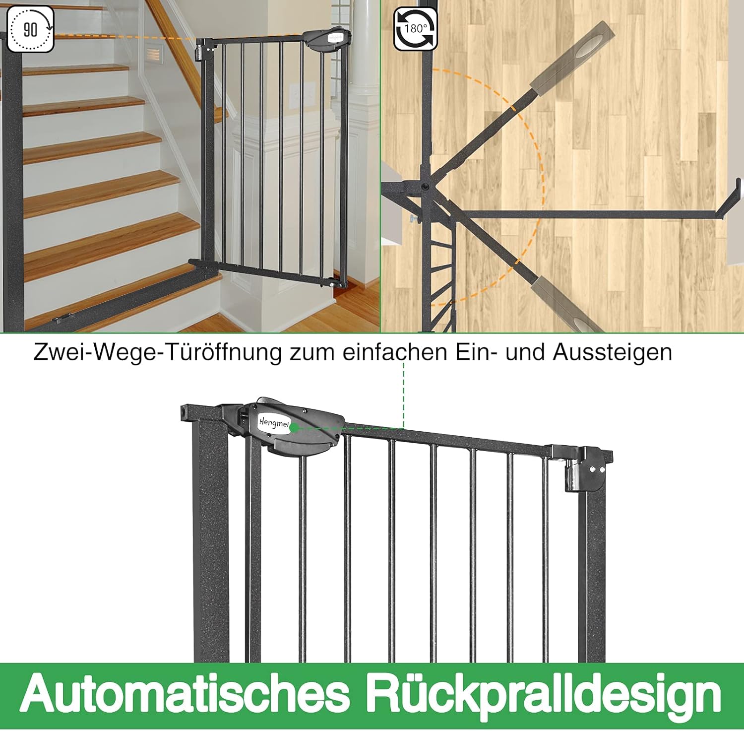 Thumbnail 5 de YRHome Türschutzgitter 75-85 cm 🔒