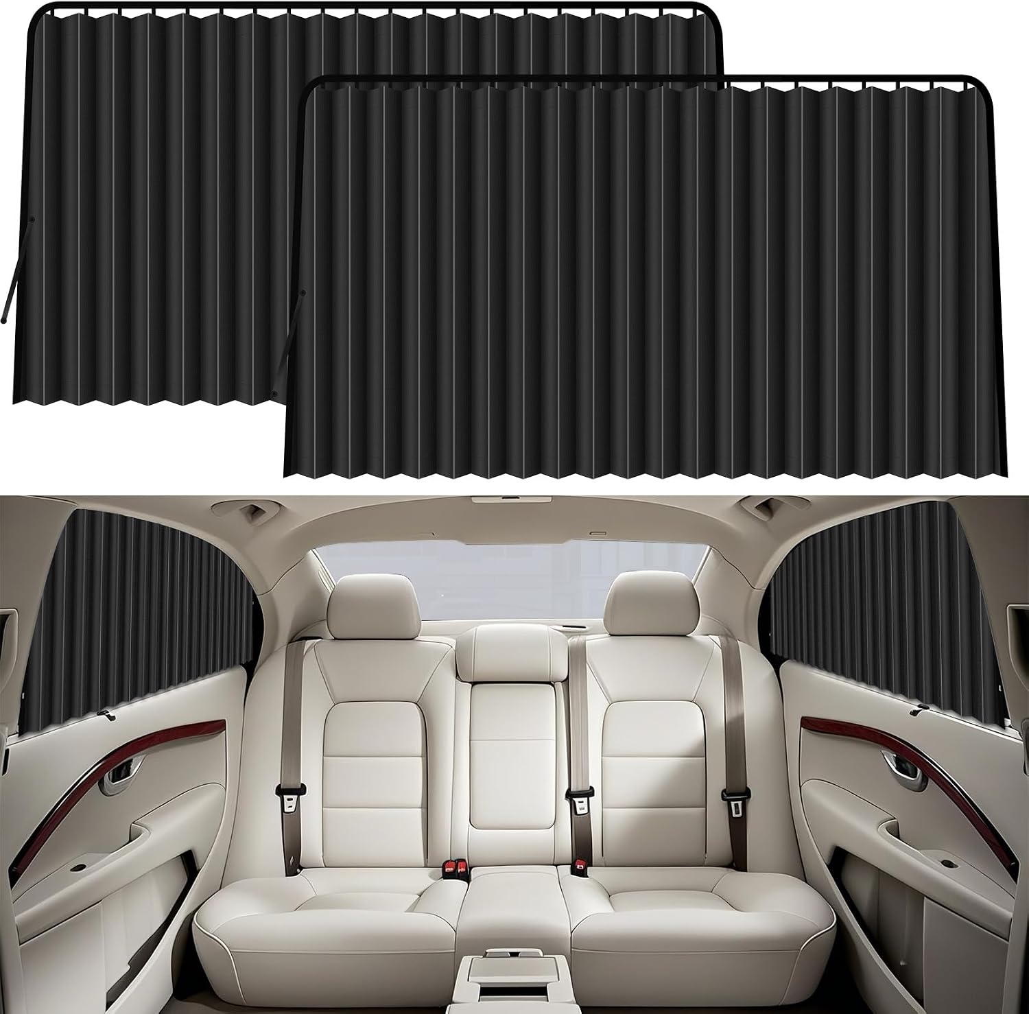 Detalle de XCBYT Sonnenschutz fürs Auto Vorhang Magnetisch