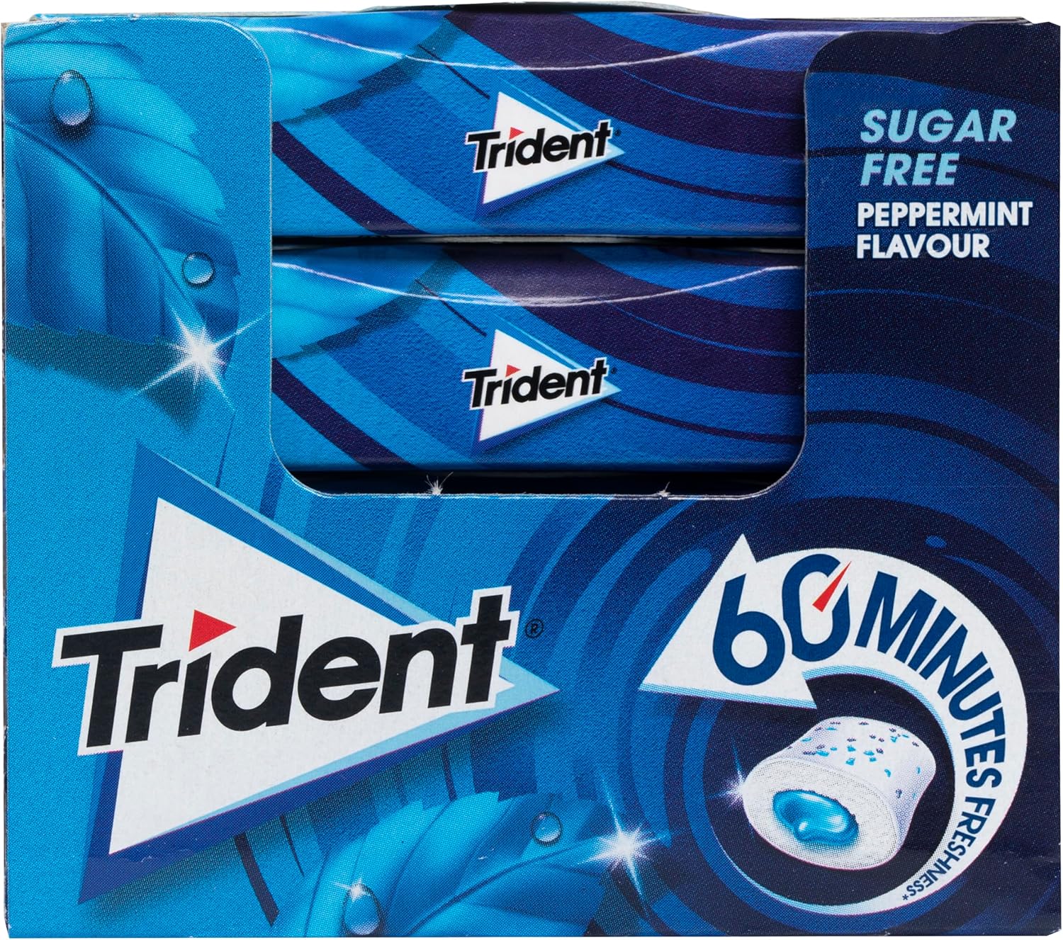 Thumbnail 2 de Trident 60 Minutos Menta 🌿, Chicles sin Azúcar, 16 Envases