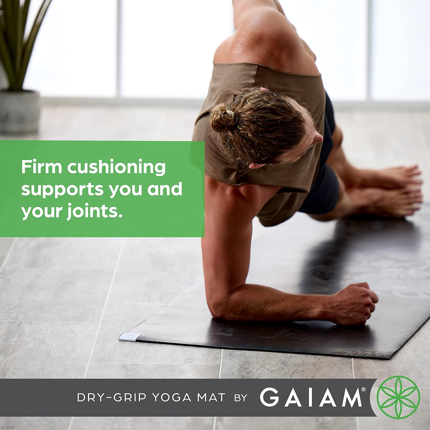 Detalle de Gaiam Dry-Grip Yoga Mat 5mm ๐ง