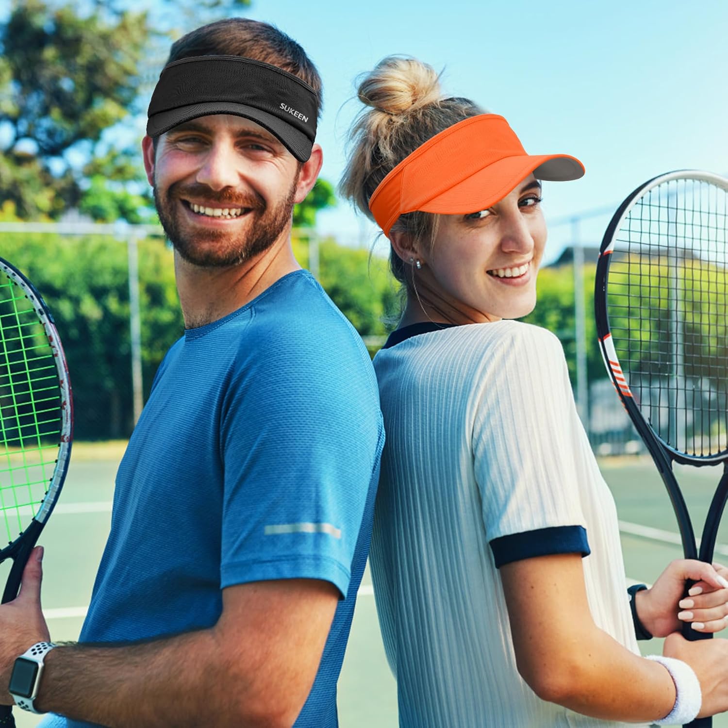 Thumbnail 6 de Sukeen Sun Visor Hat (UPF 50+ UV) – running, golf and sports cap with cooling elastic visor
