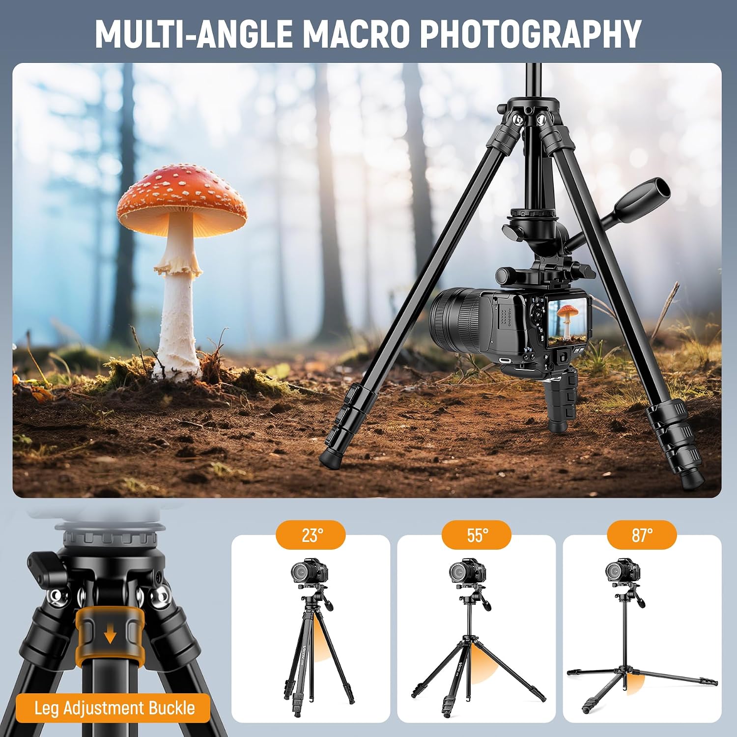 Thumbnail 5 de Victiv Camera Tripod Aluminium 51-170cm