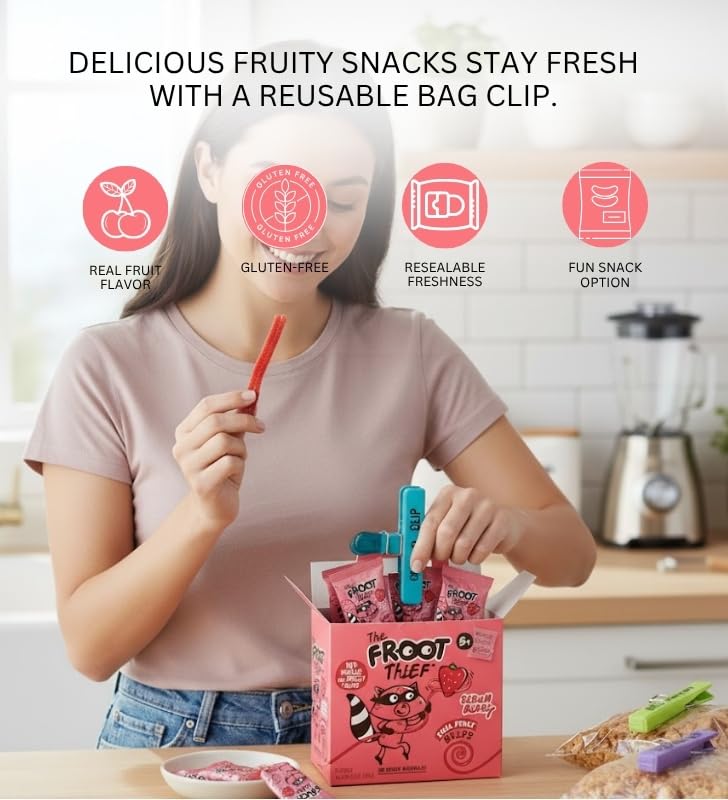 Thumbnail 3 de GROVE Fruit Whip Strawberry Snack Set, Two 3.5 oz Cups and Bag Clip