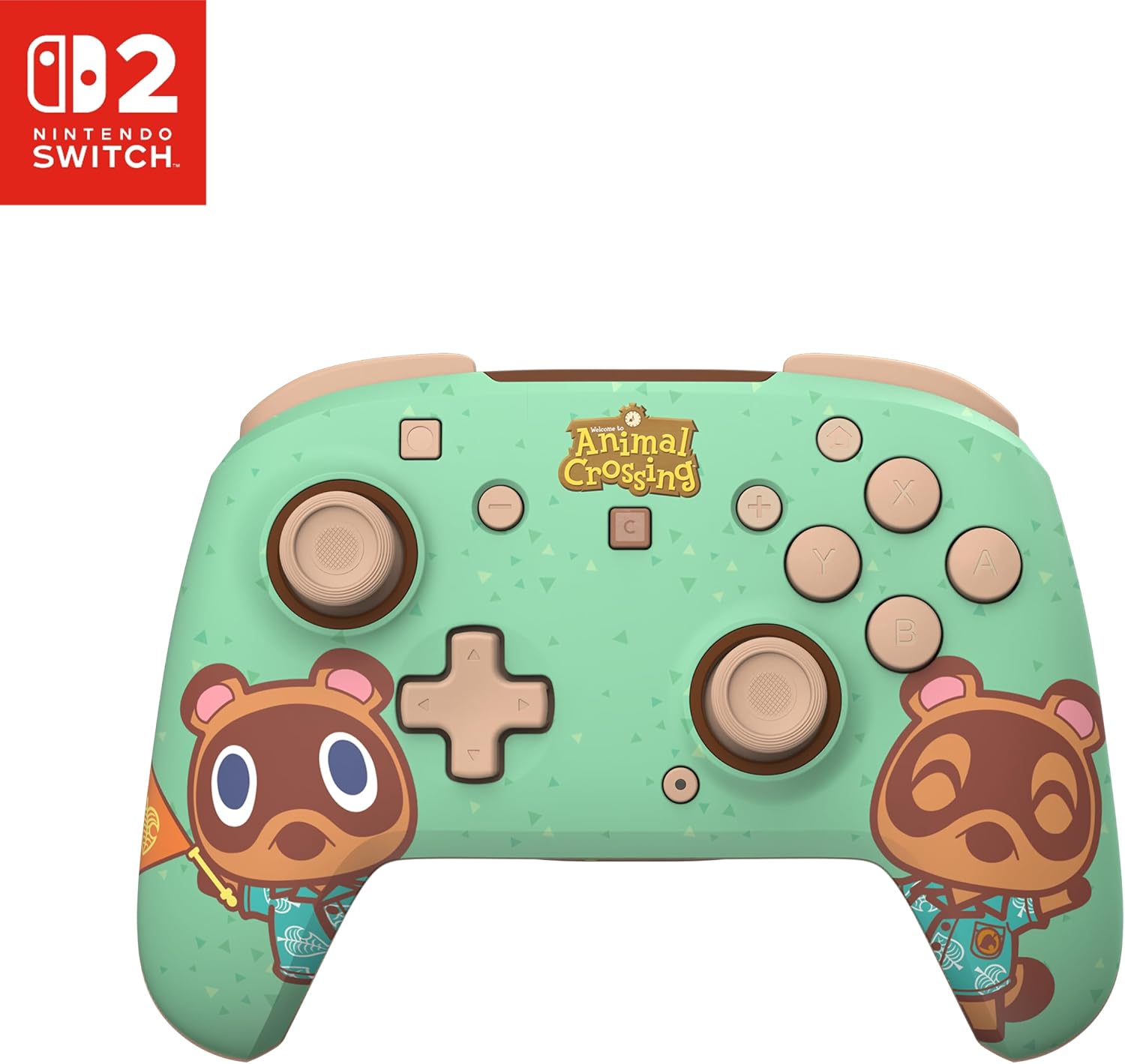 Detalle de Turtle Beach TBC-8105-55 Rematch Wireless Controller, Animal Crossing RGB