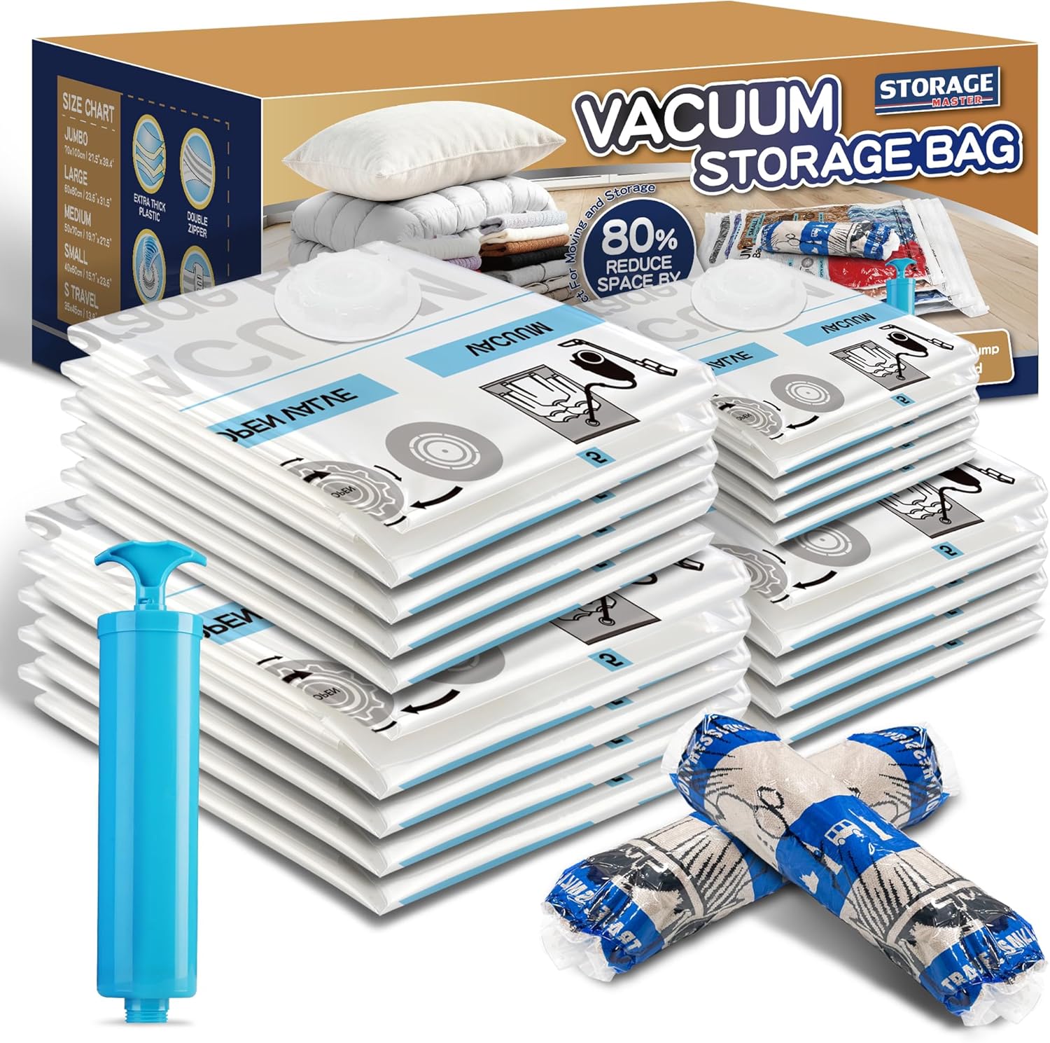 Storage Master vacuum storage bags 20 pack