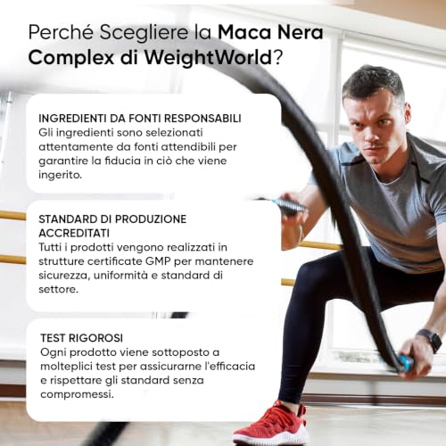 Thumbnail 8 de Maca Peruana WeightWorld 180 Capsule Vegane – Estratto 100:1, 1 Al Giorno Per 6 Mesi