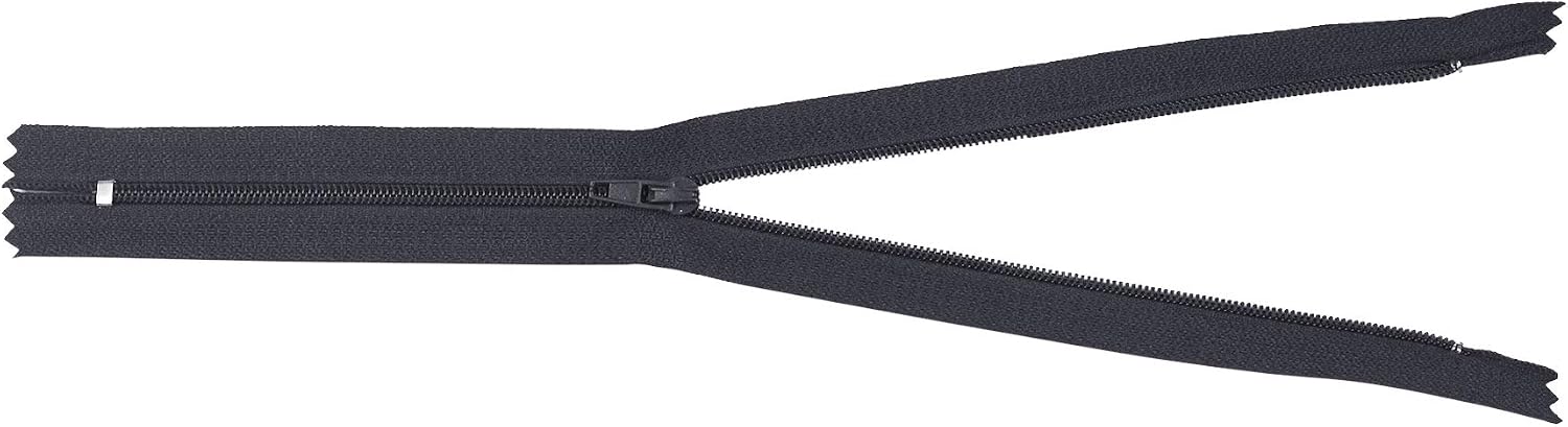 Detalle de Mandala Crafts 13-Inch Black Nylon Zippers, 80-Pack, Closed-End #3 Coil