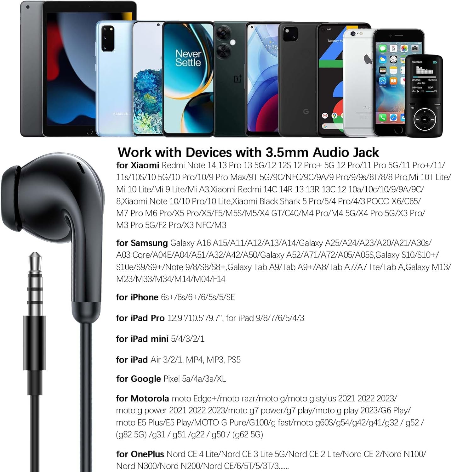 Detalle de Redmi In-Ear Kopfhörer mit 3,5‑mm‑Klinke