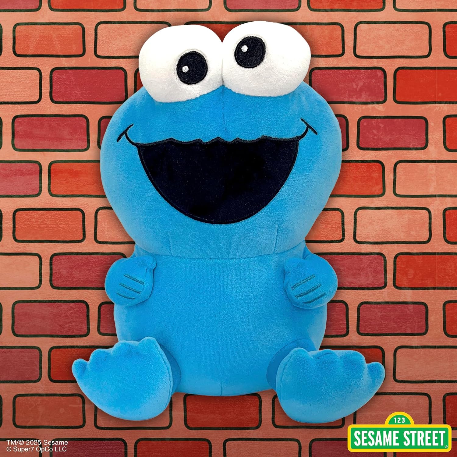 Detalle 2 de Super7 Sesame Street Super Duper Plush Cookie Monster plush