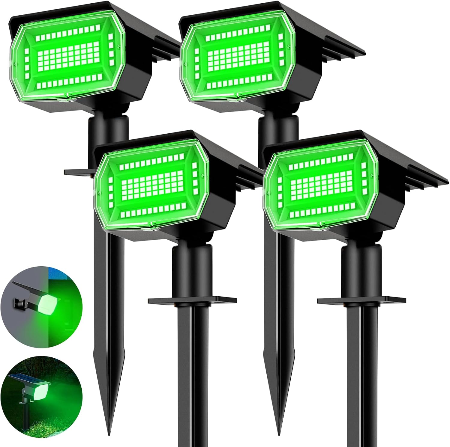 Thumbnail 6 de Nipify 2 Pezzi Faretti Solari da Giardino con Sensore di Movimento, 56 LED e 3 Modalità (Bianco Freddo)