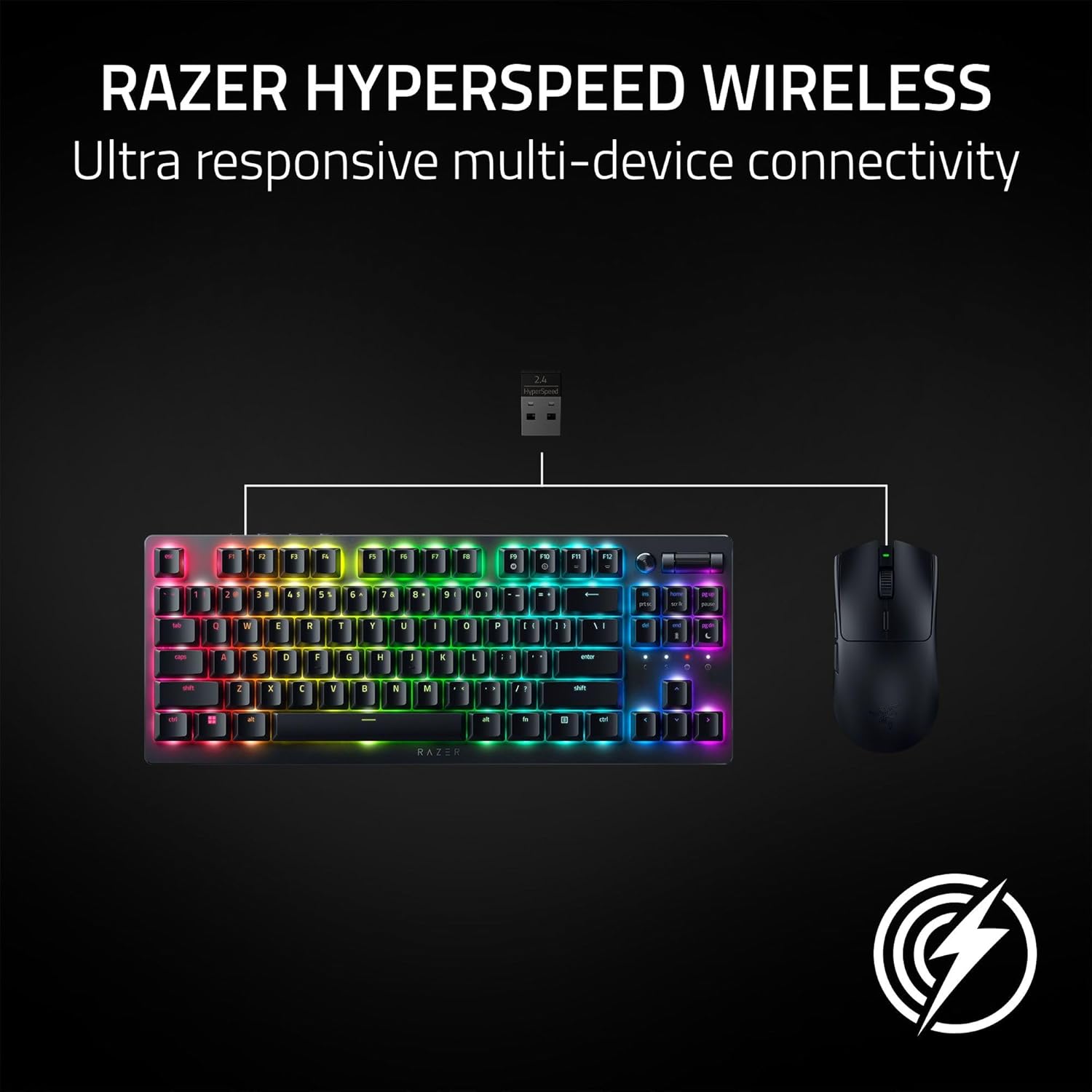 Thumbnail 3 de Razer Viper V3 HyperSpeed Wireless Gaming Mouse (82g) with 30K DPI Optical Sensor and Up to 280 Hours Battery