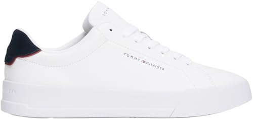 Thumbnail 7 de Tommy Hilfiger Baskets Homme Detail Essential en Cuir — Blanc / Desert Sky, Taille 43
