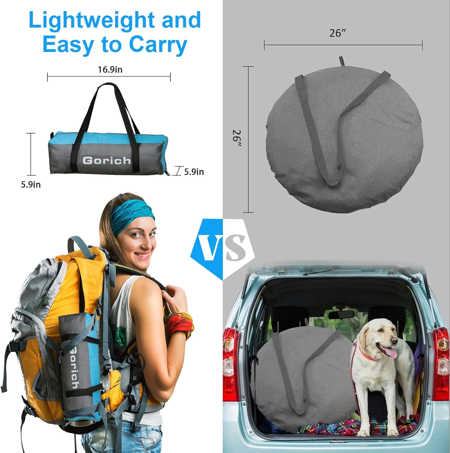 Thumbnail 6 de Gorich Beach Tent Sun Shelter with UPF50+ UV Protection for 1-7 People