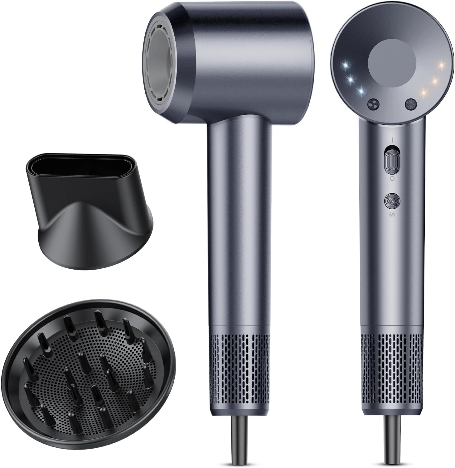 Detalle de aowoka Hair Dryer: 160000 RPM High-Speed Ionic Blow Dryer with Low Noise and 500 Million Ions