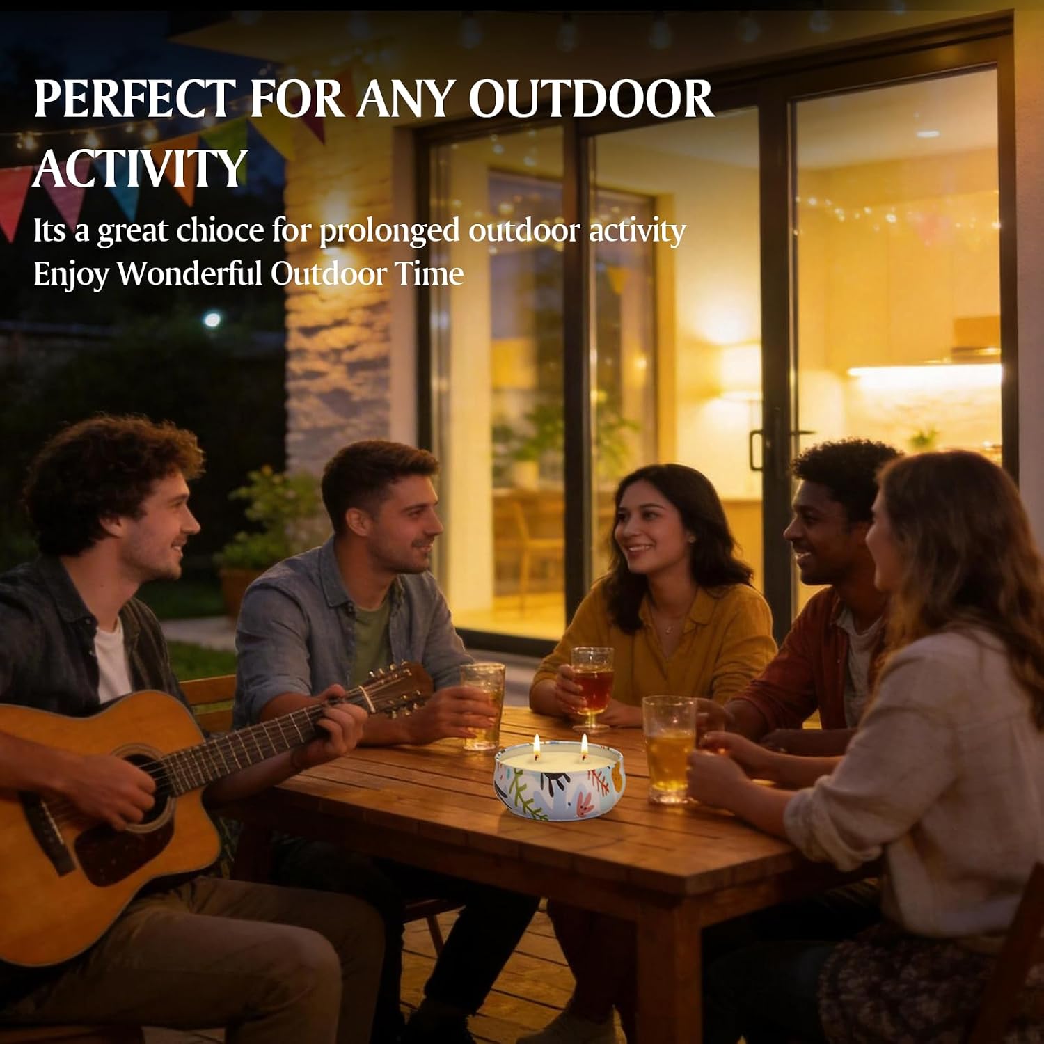 Thumbnail 6 de Citronella Candle Outdoor 4x6oz Set – 2-Wick, Natural Soy Wax, 40–60 Hours Each