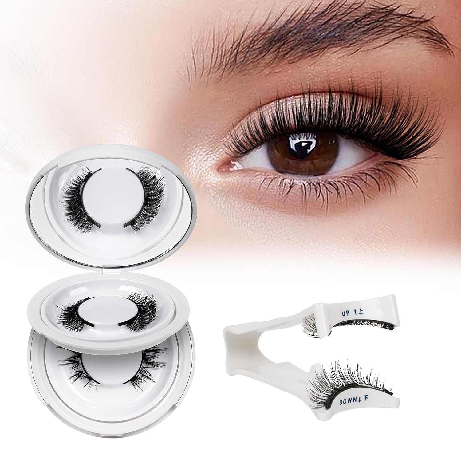 Detalle de QUEWEL Magnetic Eyelashes 2 Pair Kit 🎀