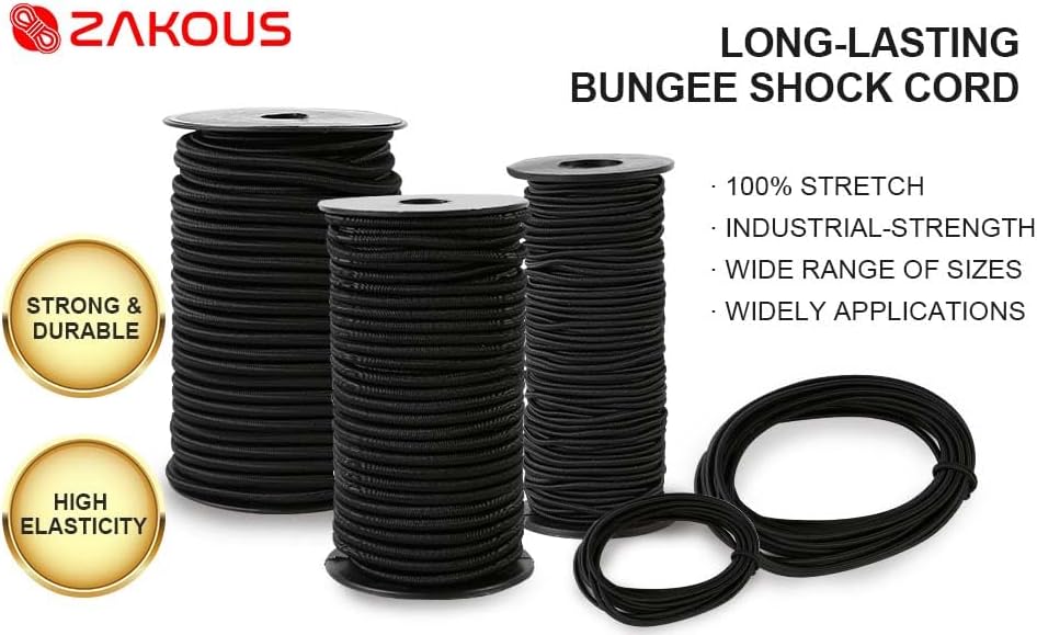 Thumbnail 6 de Zakous 1/4in x 100ft Bungee Cord Roll