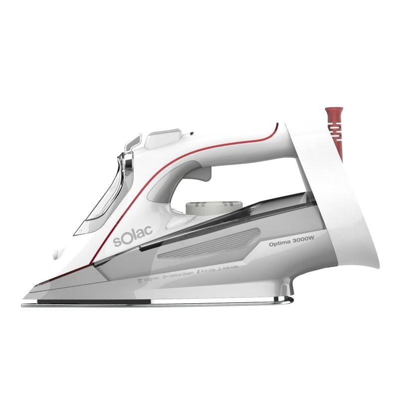 Detalle de Solac Optima plancha de vapor 3000W con suela cerámica y vapor hasta 180 g/min