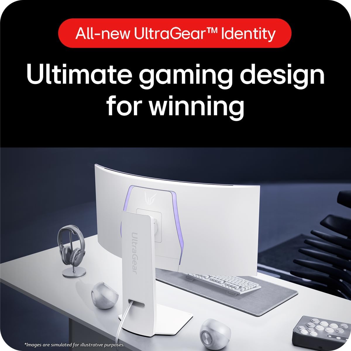 Detalle de LG Ultragear Curved OLED Gaming Monitor 34GS95QE