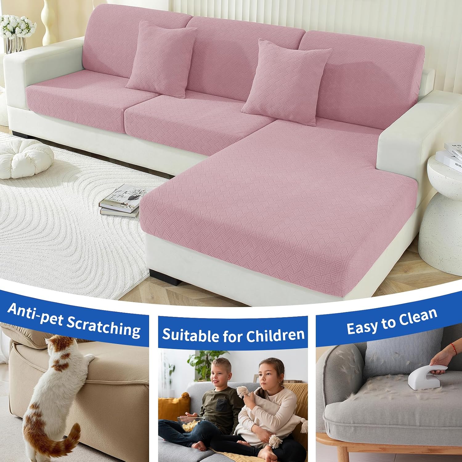 Thumbnail 6 de Ystyle Ystyle Housse pour canapé extensible 1 place