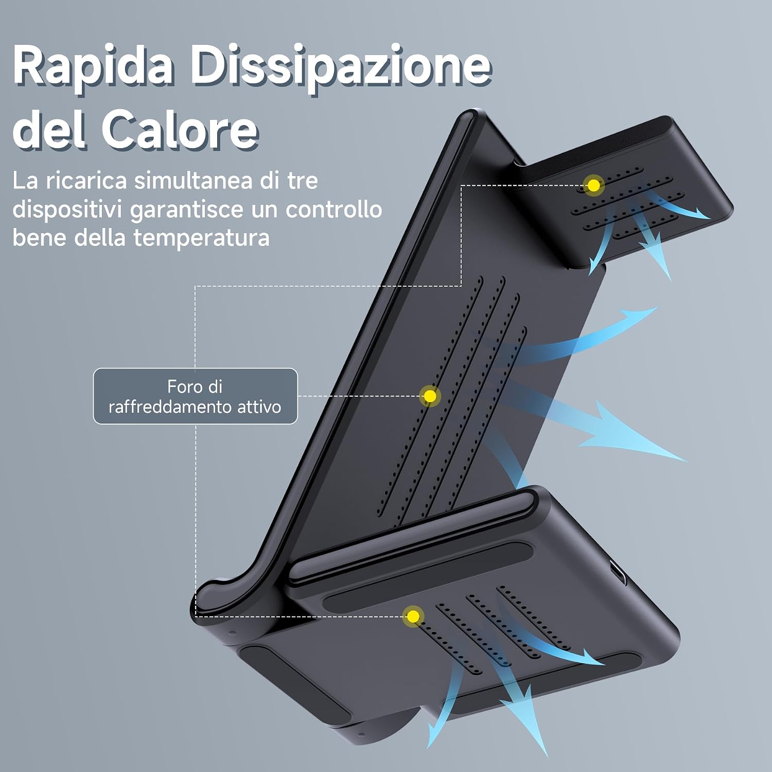 Detalle 2 de MANKIW Stazione ricarica 3 in 1 18W