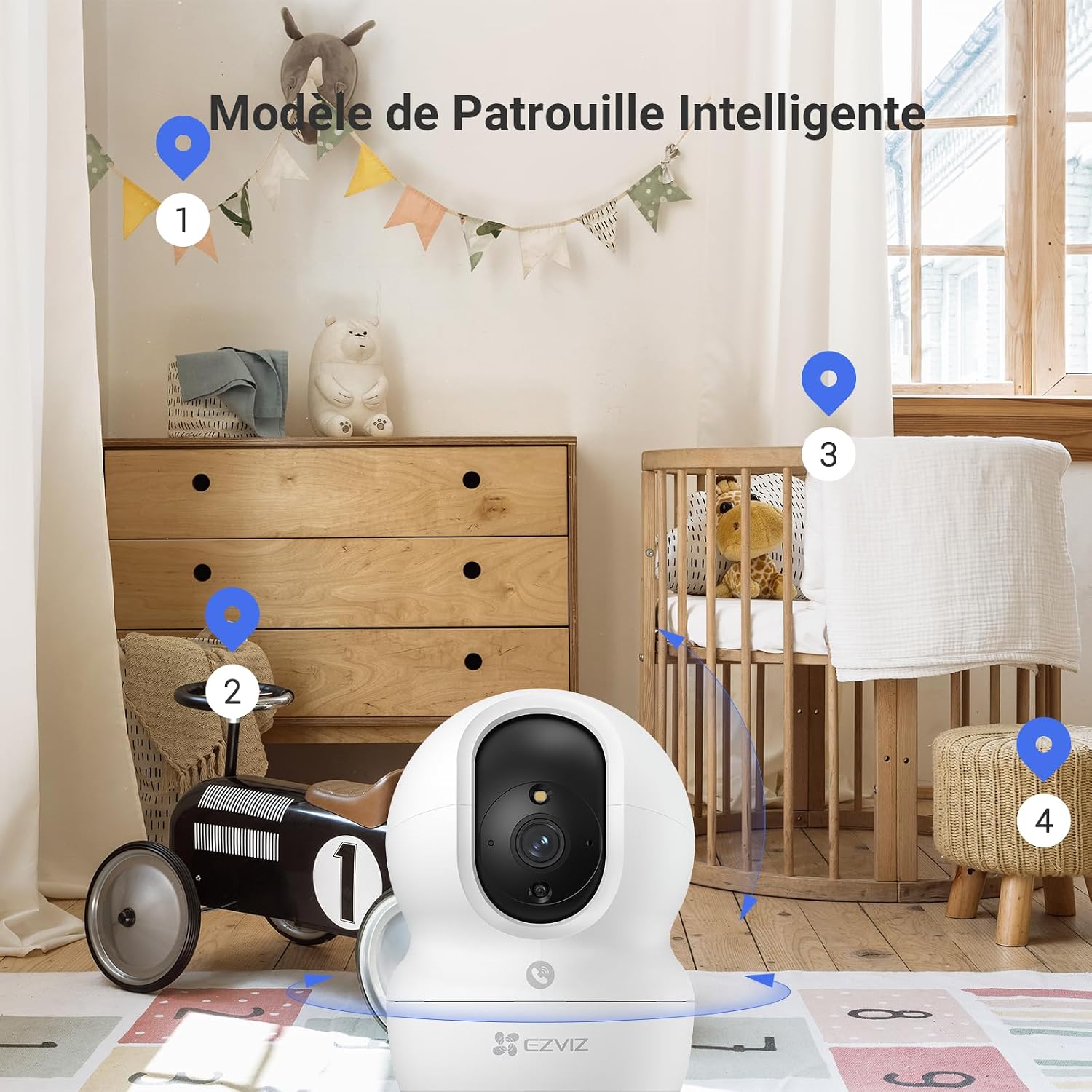 Detalle 2 de EZVIZ CP1 Pro 4MP Caméra WiFi 360°