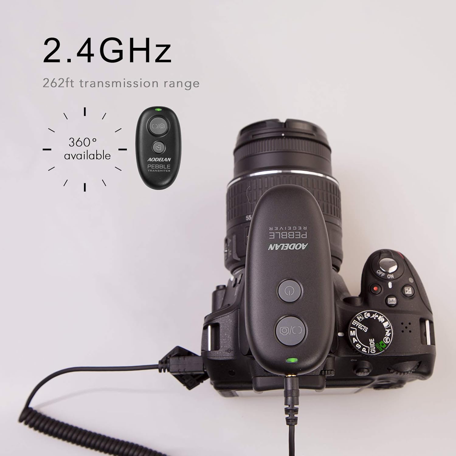 Thumbnail 5 de AODELAN Kabellose Fernauslöser für Nikon 80 m Reichweite