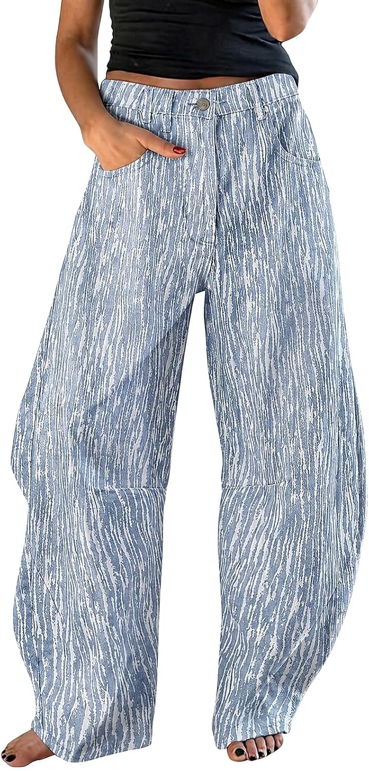 Thumbnail 6 de EXLURA Women's Barrel Jeans: Wide Leg Y2K Inspired Baggy Denim