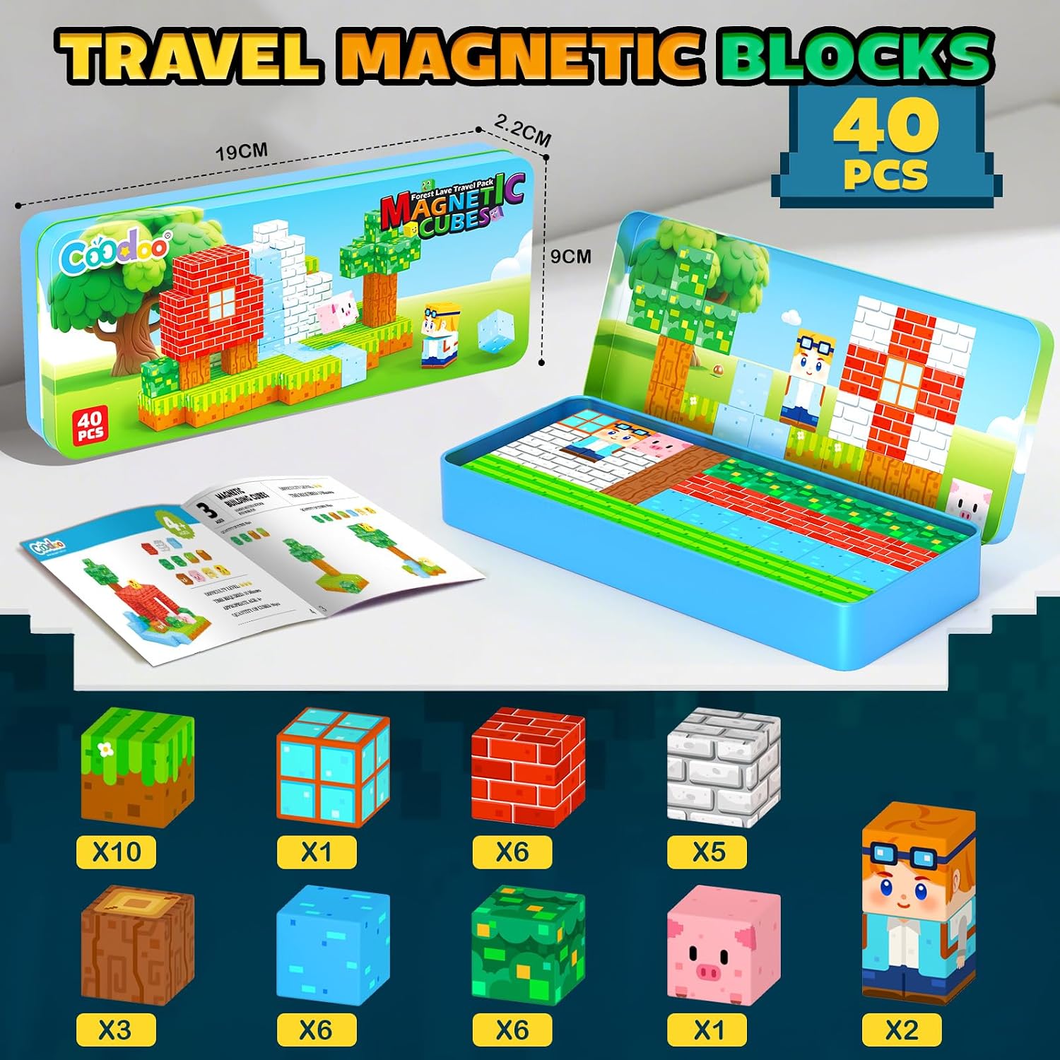 Thumbnail 5 de Magnetic Blocks Travel Set 3+